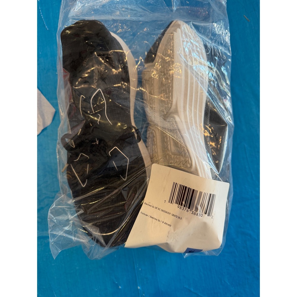 Skechers Go Run Max Cushioning Endeavor Black White Sneakers 129472 Women 8.5